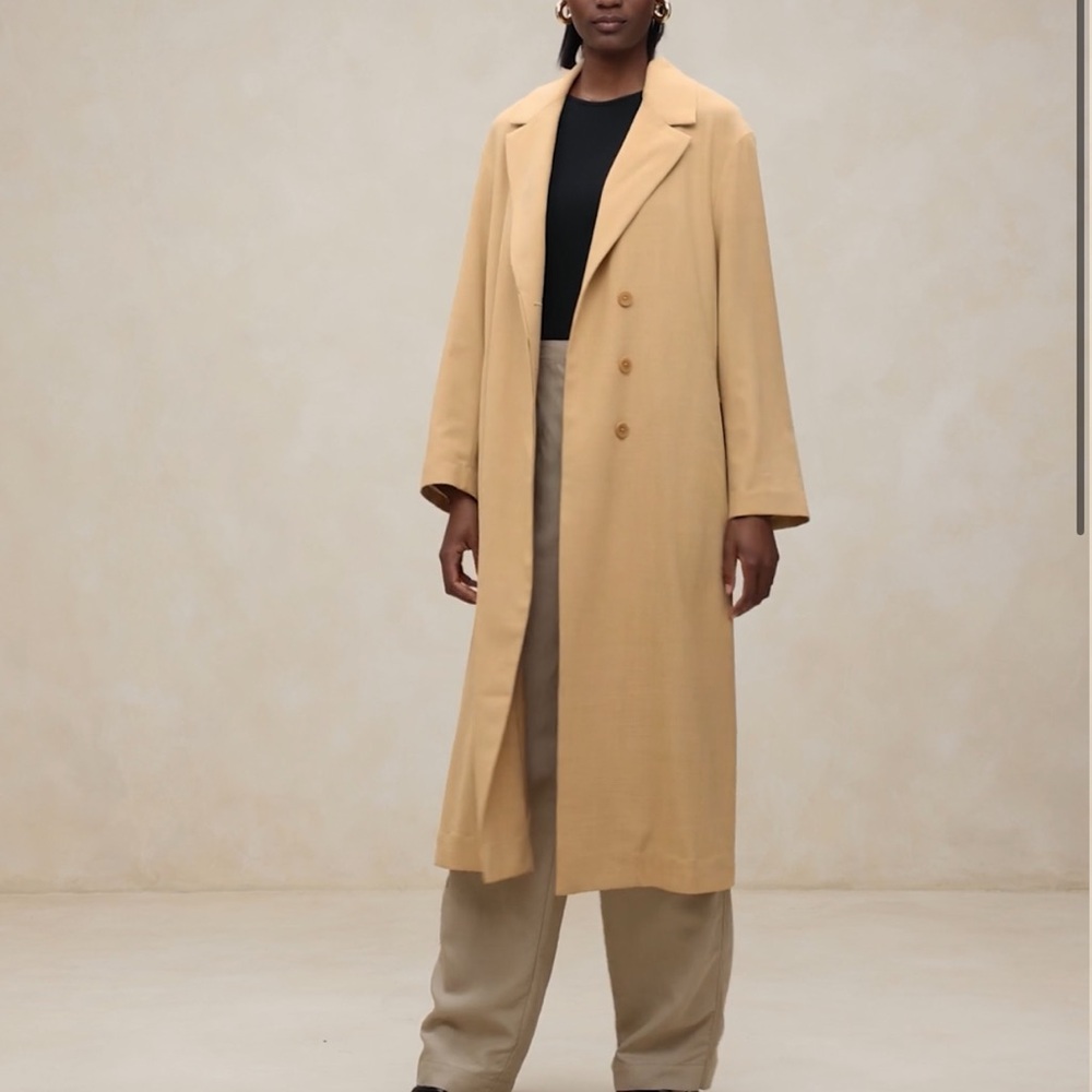 Banana Republic Oro Blazer Coat in Desert Plain Taupe